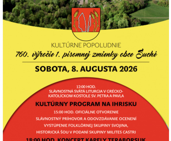 Aktuality / Oslavy 760. výročia 1. písomnej zmienky o obci Suché - foto